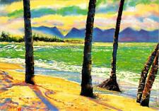 Maui, HI Hawaii MAMA'S FISH HOUSE Advertising KUAU COVE BEACH SCENE 4X6 Postcard picture
