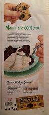 Vintage Print Ad 1951 Nestlé's Semi-Sweet Chocolate Toll House Morsels Fudge picture