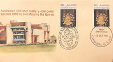 Australia 1982 Opening of National Gallery Canberra by QE II, dual postmark FDC picture