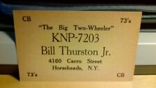 citizens band CB radio QSL postcard Thurston family 1960s Horseheads NY New York picture