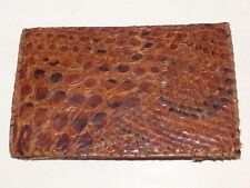 Authentic Vintage MEXICAN Snakeskin & Leather Wallet Handmade picture