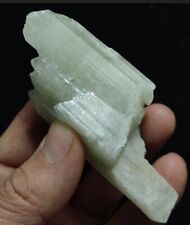 Light green color crystal specimen of spodumene 153 grams picture