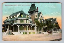 Nantasket Beach MA-Massachusetts Hotel Horse Buggy Vintage c1914 Postcard picture
