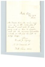 1884 Handwritten Letter Hugh X Rigney Fall River MA Massachusetts Stamp History picture