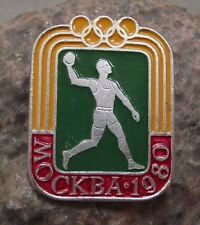 1980 Official Moscow Soviet Summer Olympic Games Handball Sports Event Pin Badge picture