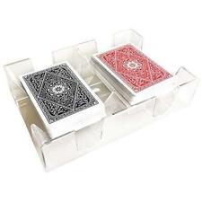 YH Poker Yuanhe Clear 2 Deck Canasta Playing Card Tray picture