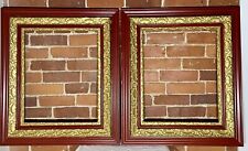 2 Victorian Wood Frame Hand Carved Gold Gilt Fine Art Painting Picture 25