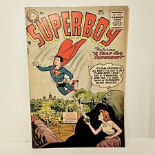 DC COMICS SUPERBOY #45 1955 VG+ GOLDEN AGE 