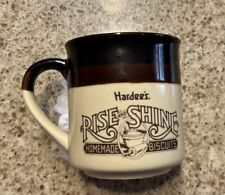 Vintage Hardee's Rise And Shine Homemade Biscuits Ceramic Coffee Cup Mug 1989 picture