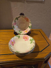 Set of 4 Franciscan Desert Rose Cereal Bowls Made in England picture