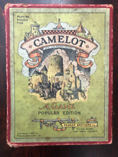 1930s CAMELOT Board Game Pieces PARKER BROTHERS Vintage Complete picture