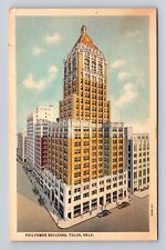 Tulsa OK-Oklahoma, Philtower Building, Skyscraper, Antique Vintage Postcard picture