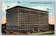 The Wanamaker Store, Philadelphia PA Vintage Postcard Posted 1915 picture