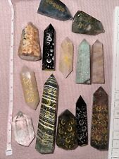 Towers Crystals Wholesale Lot Resale Crystal Carving Symbols Labradorite Agate picture