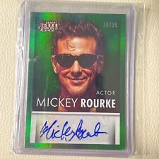 2015 Panini Americana Signatures Green 16/25 Mickey Rourke #S-MR Auto 0c3 picture