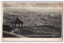 c1910's Birds Eye View Of  Ellenville New York NY, Gazebo Antique Postcard picture