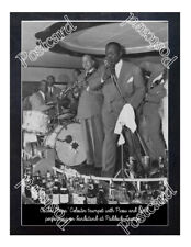 Historic Oscar Papa Celestin with Picou at Paddock Lounge Jazz Postcard picture