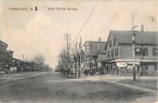 c.1910 Stores Post Office Corner Vineland NJ post card picture