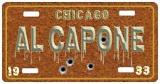 Al Capone Chicago 1933 Gangster Mobster Car Truck  license plate Vintage picture