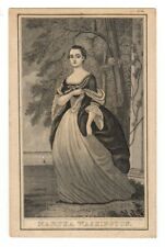 1860's Martha Washington Hair Restorer Trade Card, Fitzwilliam, New Hampshire picture