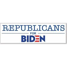 Republicans For Joe Biden For President 3x10 Bumper Sticker Decal picture