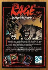 1995 Rage Werewolf The Apocalypse Card Game Print Ad/Poster Horror CCG TCG Art picture