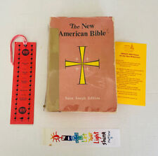 Saint Joseph Edition 1970 The New American Bible W/ 2 Bookmark separators & Pray picture