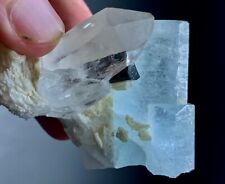235 Carats Combination of Aquamarine Crystal with Quartz From Skardu Pakistan picture