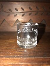 ANTIQUE ADVERTISING MEDICINE DOSE GLASS DR GREEN'S BLOOD PURIFIER NERVE TONIC  picture