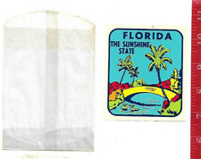 Vintage travel water decal Florida the Sunshine State picture