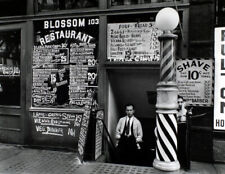 1935 Blossom Restaurant & Barber Shop NY New York Old Photo 8.5