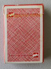 Vintage Western Airlines Playing Cards - Complete picture