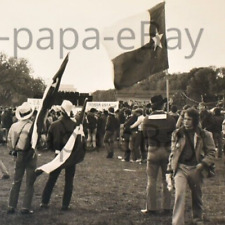 1967 Abraham Lincoln Memorial Anti Vietnam War Protest Texas Flag Photograph #2 picture