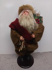 Vintage Holiday Workshop Santa Claus St Nick Standing Figure Christmas 1996 picture