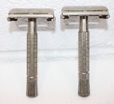 Lot of 2 Vintage Gillette Safety Razors, a bit rough, SEE PICTURES No blades picture