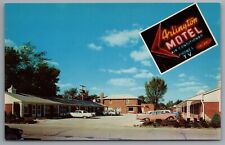 Arlington Heights IL Arlington Motel c1958 Postcard Route 14 Roadside picture