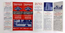 1950s Los Angeles CA Tanner Motor Tours Gray Line Bus Vintage Travel Pamphlet picture
