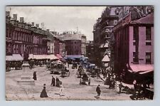 Boston MA-Massachusetts, Scollay Square, Advertisement, Vintage Postcard picture