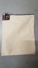 1 Natural Canvas Locking Bank Deposit Bag with Deluxe Pop Up Lock and 2 Keys  picture