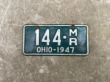 1947 Ohio Boat License Plate # 144 picture
