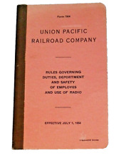Vintage 1954 Union Pacific Railroad Company Rules Safety of Employees Radio Use picture