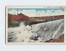 Postcard Lower Falls Spokane Washington USA picture