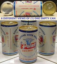 Point Bock Beer A/A 12 oz Can Blue Goat &  Blue Bands Stevens Point Wisconsin K8 picture