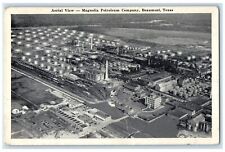 c1920's Aerial View Magnolia Petrolium Company Depot Beaumont Texas TX Postcard picture