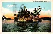 Vintage C. 1920s Devil's Oven Rock Island Thousand Islands New York NY Postcard  picture