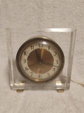 Vintage Seth Thomas Lucite Acrylic Alarm Clock  picture