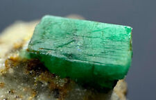 92 Carat Top Green Emerald Crystal On Matrix From Panjshir Afghanistan picture