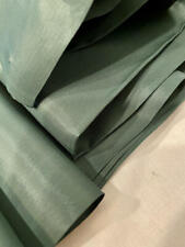 Vtg Fabric SILK RAYON BLEND? Suiting Lining SOLID DARK GREEN 1960s 46x4yd+4