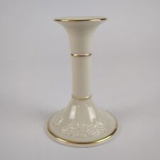 Vintage Lenox 1989 Fruits of Life Candle Holder Ivory Gold Trim USA picture