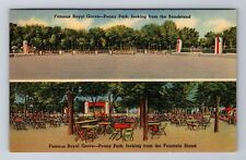 Omaha NE-Nebraska, Peony Park, Royal Grove, Antique Vintage Souvenir Postcard picture